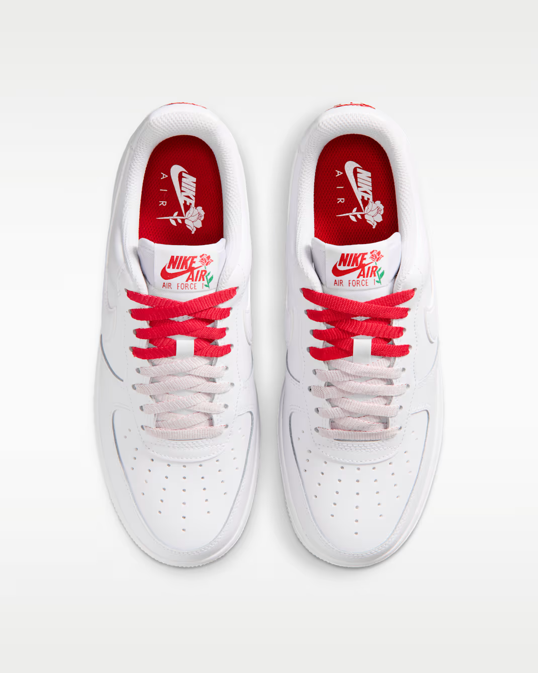 IF0498-100 Nike Air Force 1 Low '07 SE White Sport Red Pine Green (Women's)