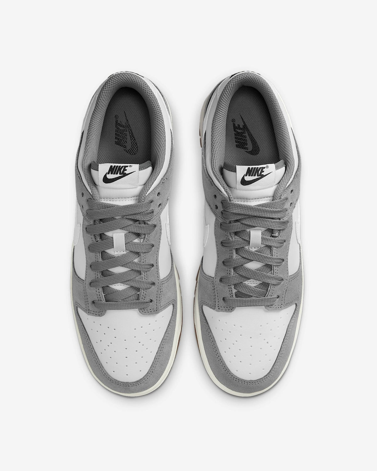 IB6399-001 Nike Dunk Low Grey Suede (Men's)