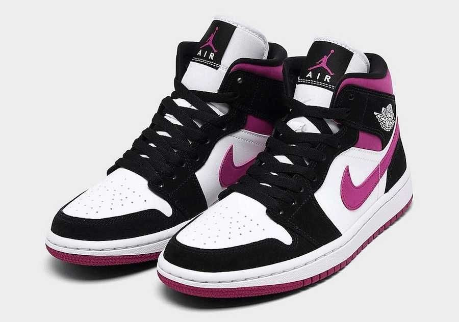 BQ6472-005 Nike Air Jordan 1 Mid "Magenta" (Women's)