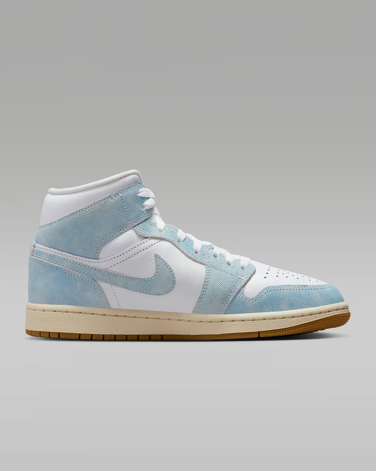 HQ2005-100 Nike  Air Jordan 1 Mid Denim Gum (Women's)
