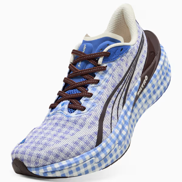 406307-02 Puma Deviate Nitro 4 Check Royal Sapphire PUMA White (Men's)