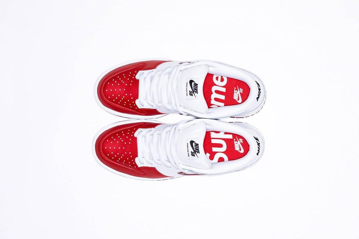 CK3480-600 Supreme Ã Nike Dunk Low "Varsity Red/White" (Men's)