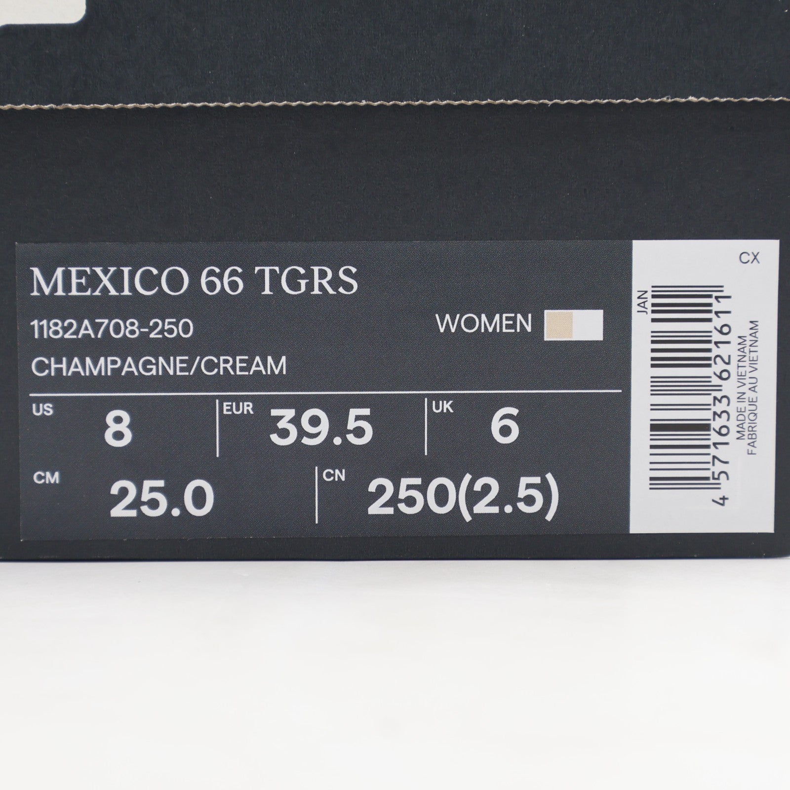 1182A708-250 Onitsuka Tiger Mexico 66 TGRS Champagne Cream (Women's)