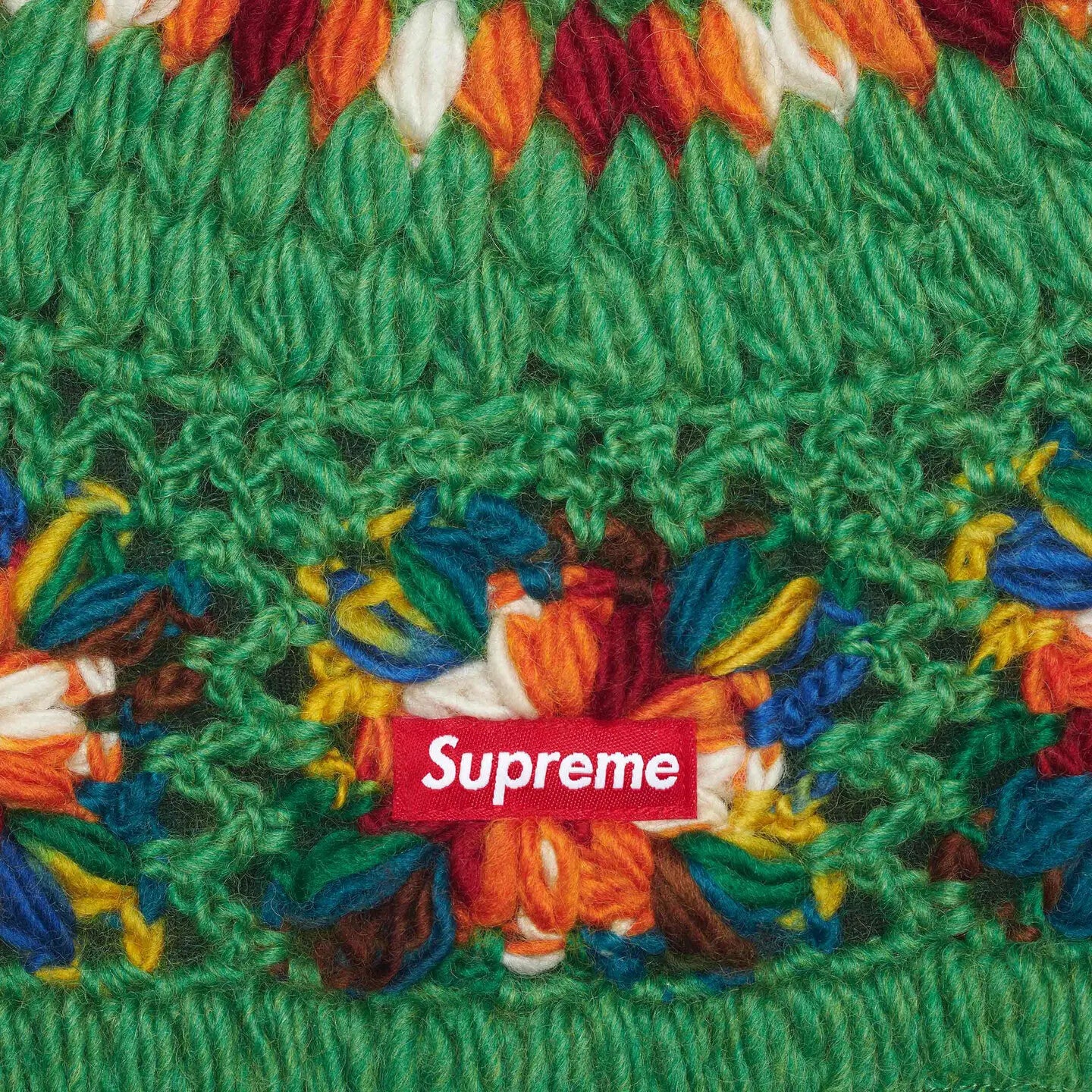 Supreme Crochet Beanie Green