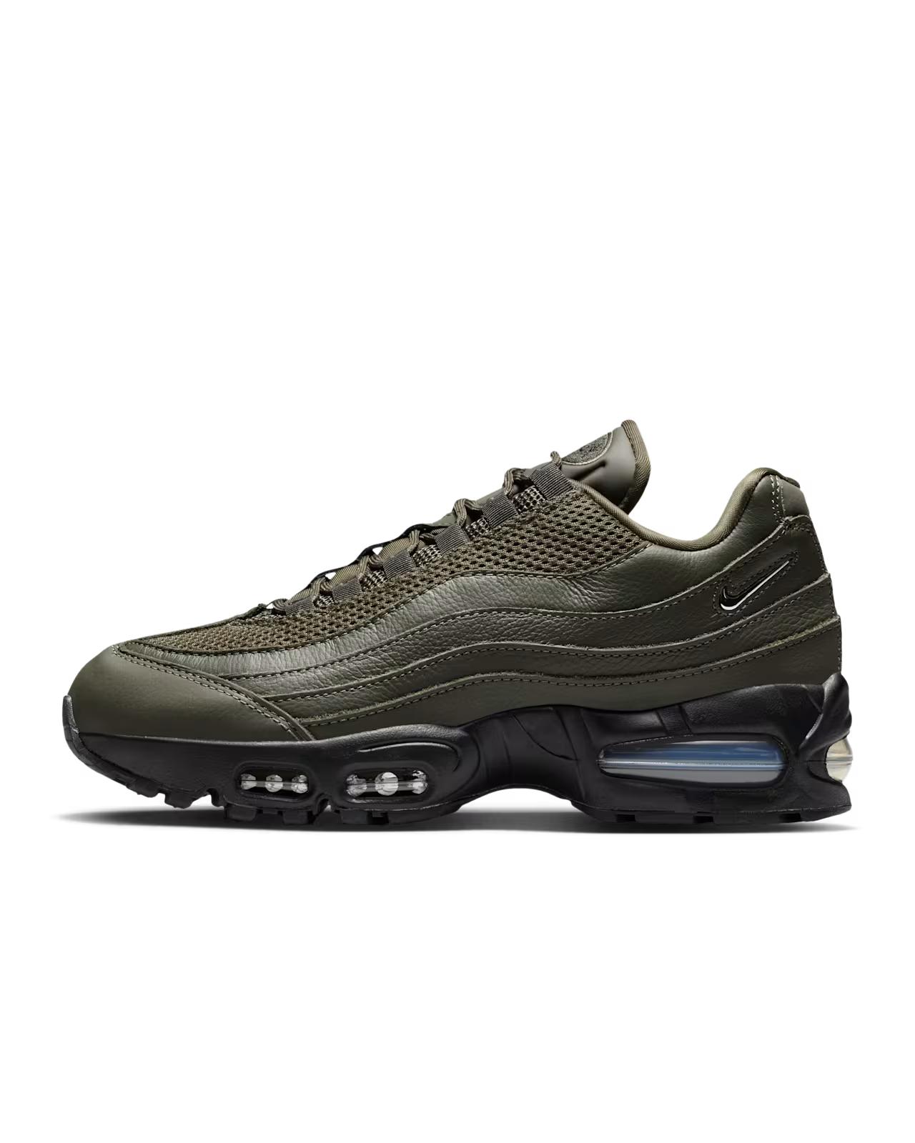 IH1413-300 Nike Air Max 95 Big Bubble Cargo Khaki Black (Women's)