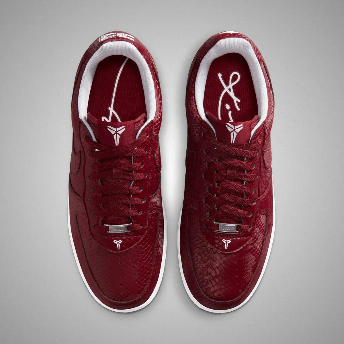 IB0018-600 Kobe Bryant Forever Ã Nike Air Force 1 Low QS Team Red White