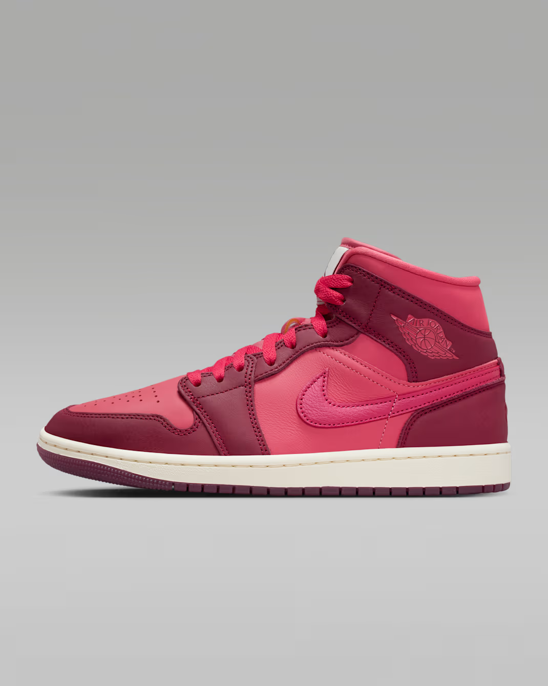 IB7018-600 Nike Air Jordan 1 Mid Valentine's Day 2026 Team Red (Women's)