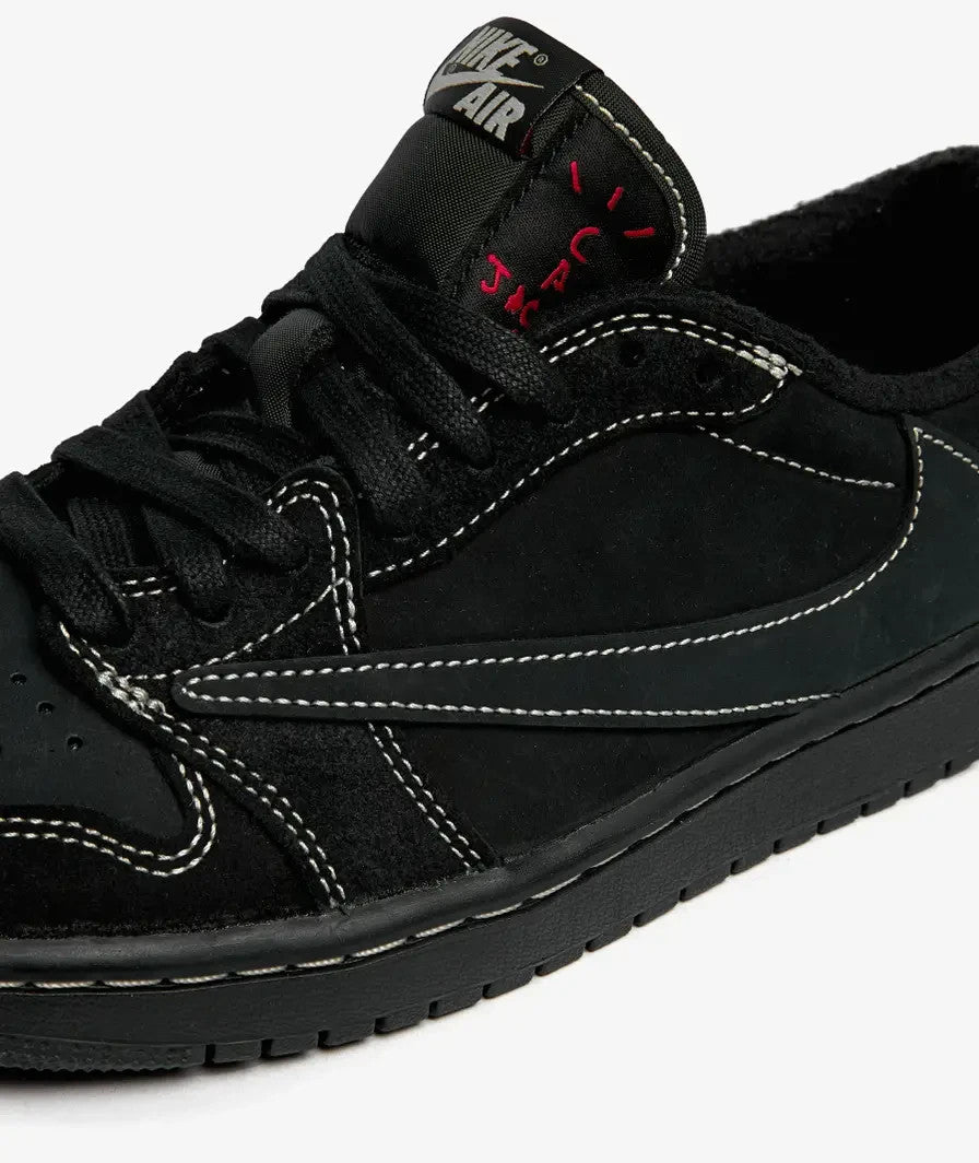 DM7866-001 Travis Scott Ã Nike Air Jordan 1 Low OG SP "Black Phantom"(Men's)