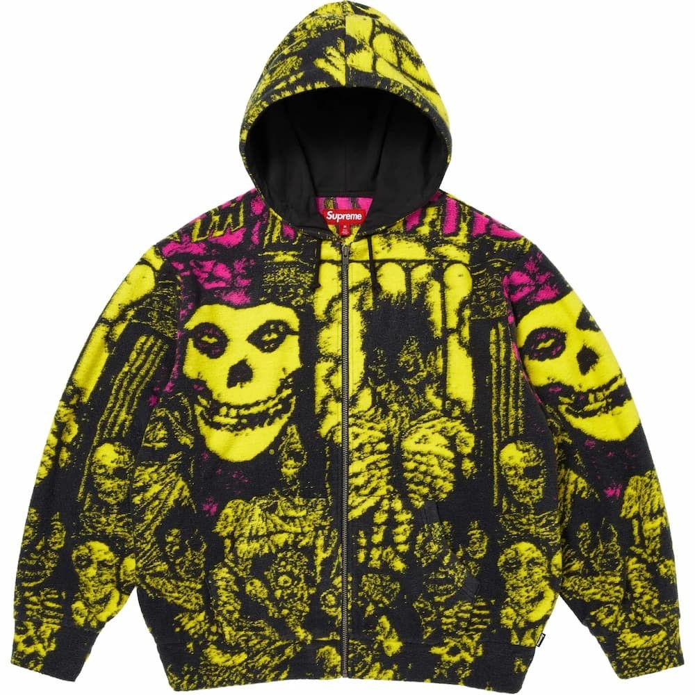 Supreme The Misfits Zip Up Hooded Sweater Multicolor