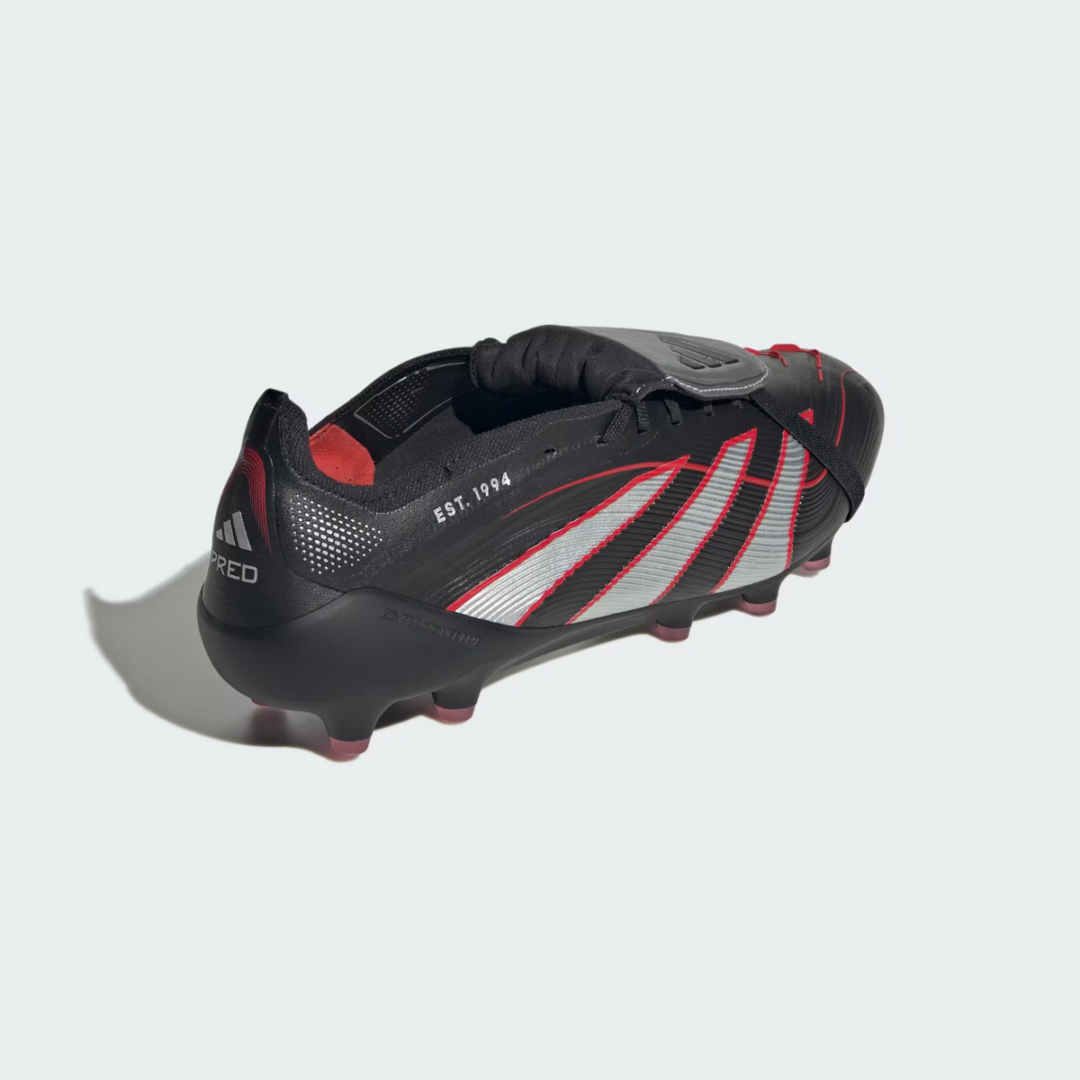 HQ2275 adidas Predator Elite BSR FT Core Black Silver Metallic Vivid Red (Men's)