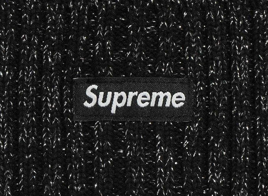 Supreme Overdyed Beanie Metallic Black (25SS)