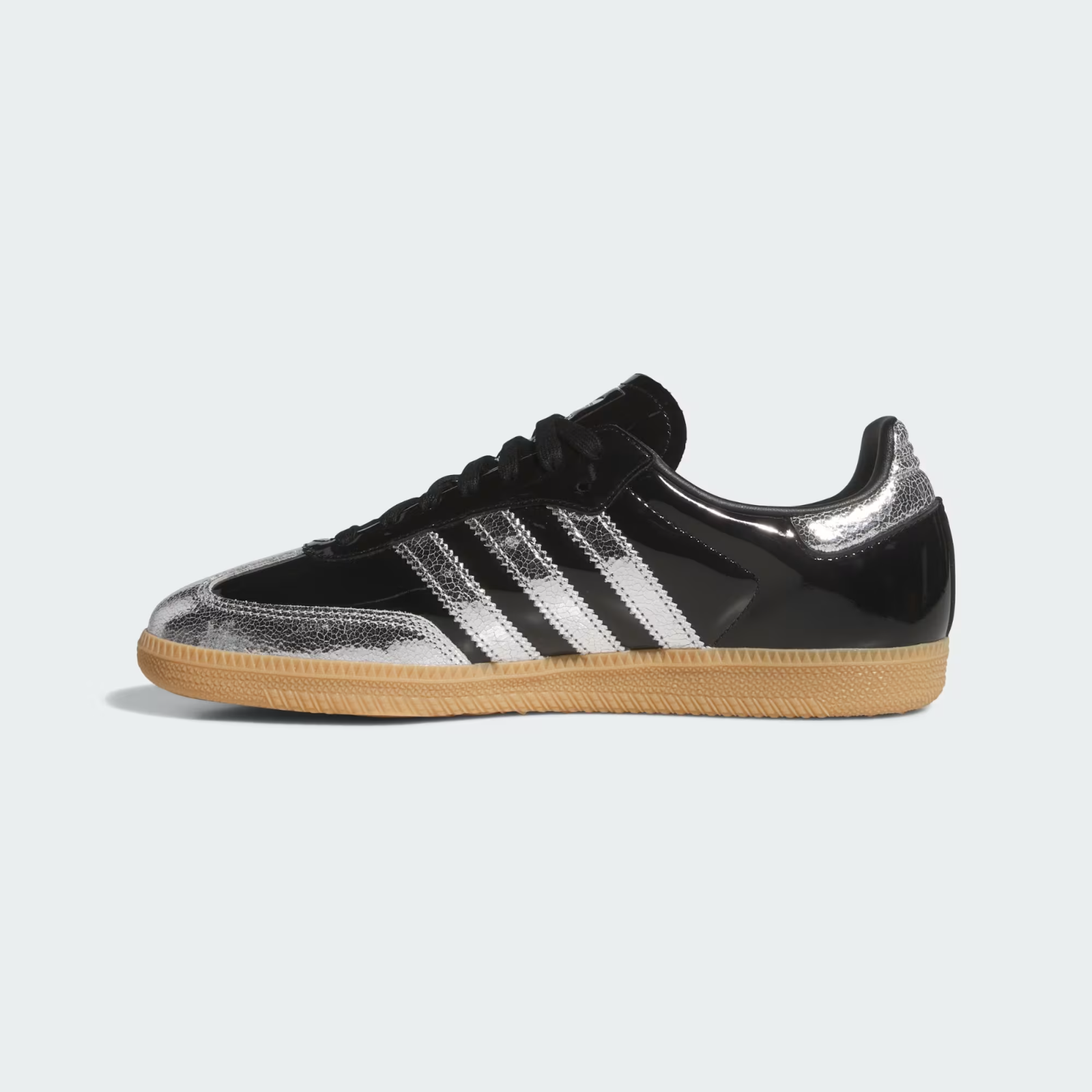KI0172 adidas Samba OG Core Black Silver Metallic (Men's)