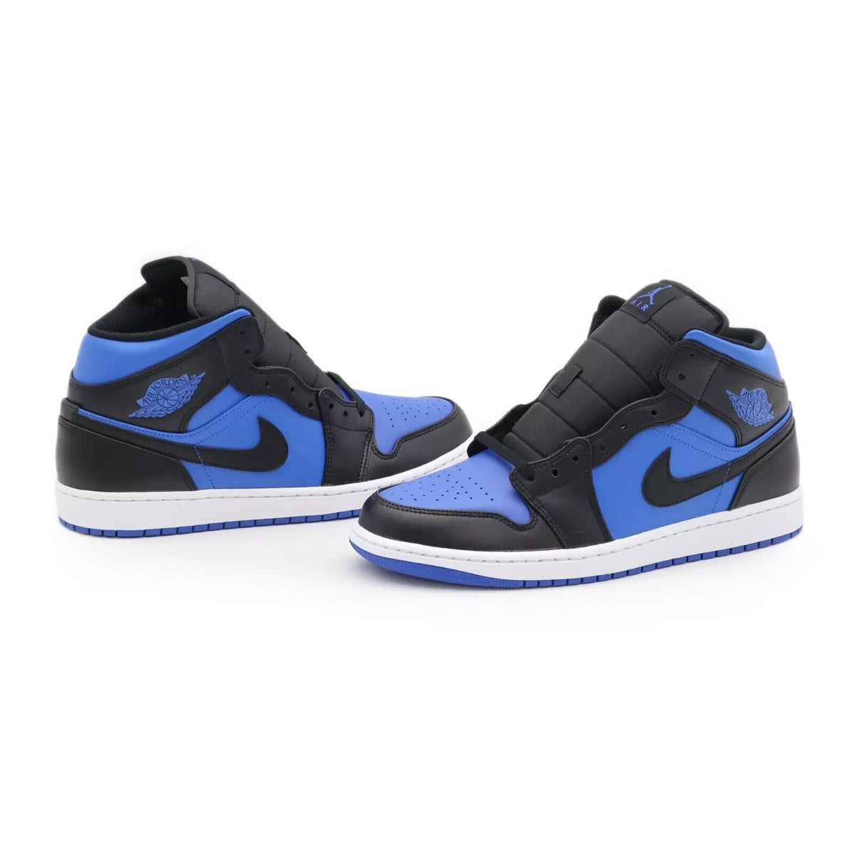 DQ8426-042 Nike Air Jordan 1 Mid Black White Royal Blue (Men's)