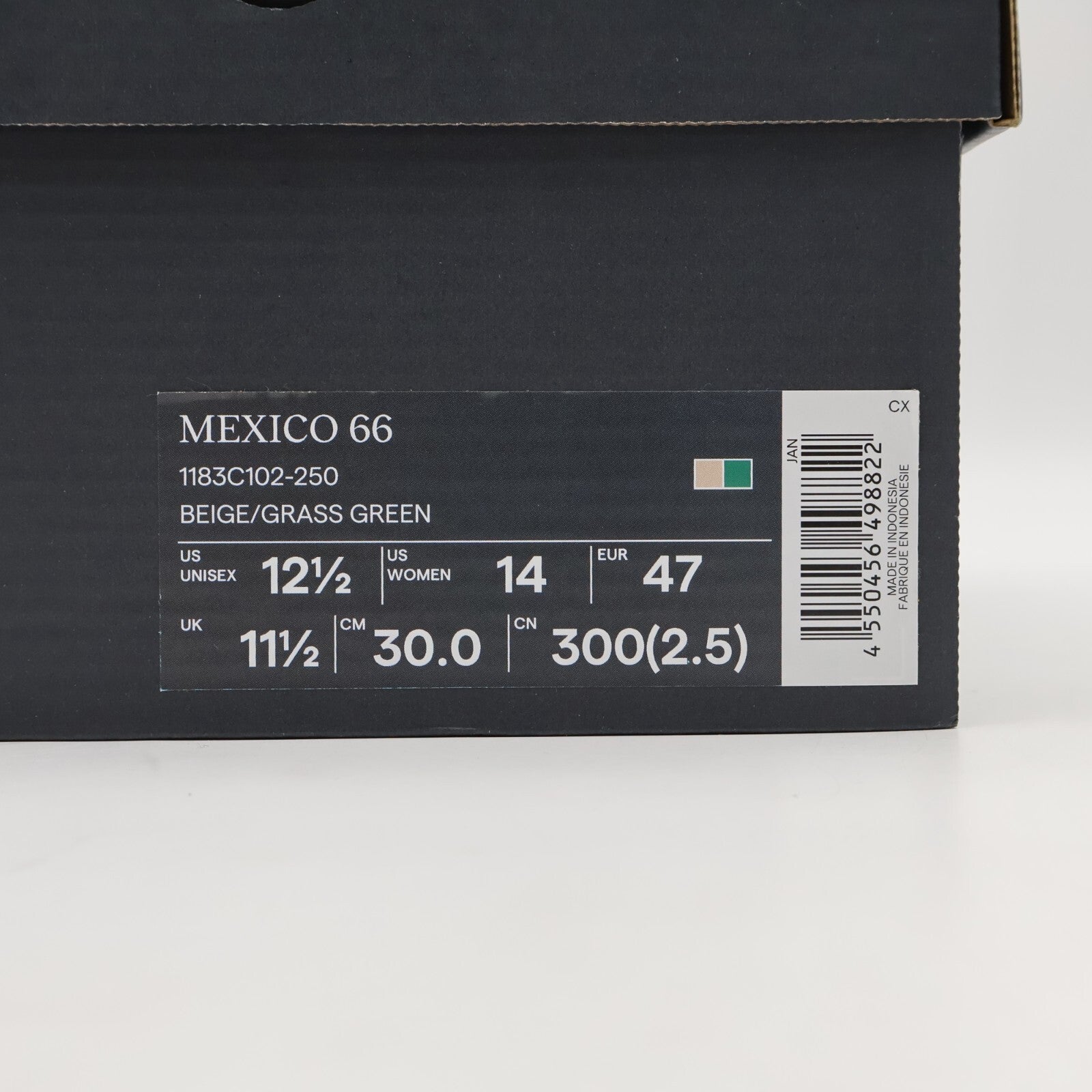 1183C102-250 Onitsuka Tiger Mexico 66 Beige Grass Green (Men's)