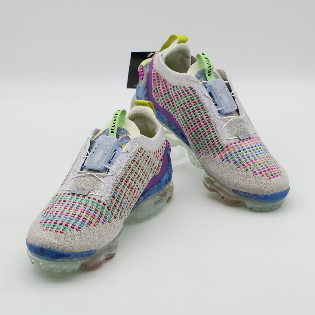CJ6740-001 Nike Air Vapormax 2020 Flyknit Pure Platinum Multi Color Black (Men's