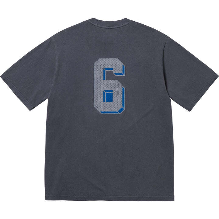 Supreme Flocked Washed S/S Top Navy
