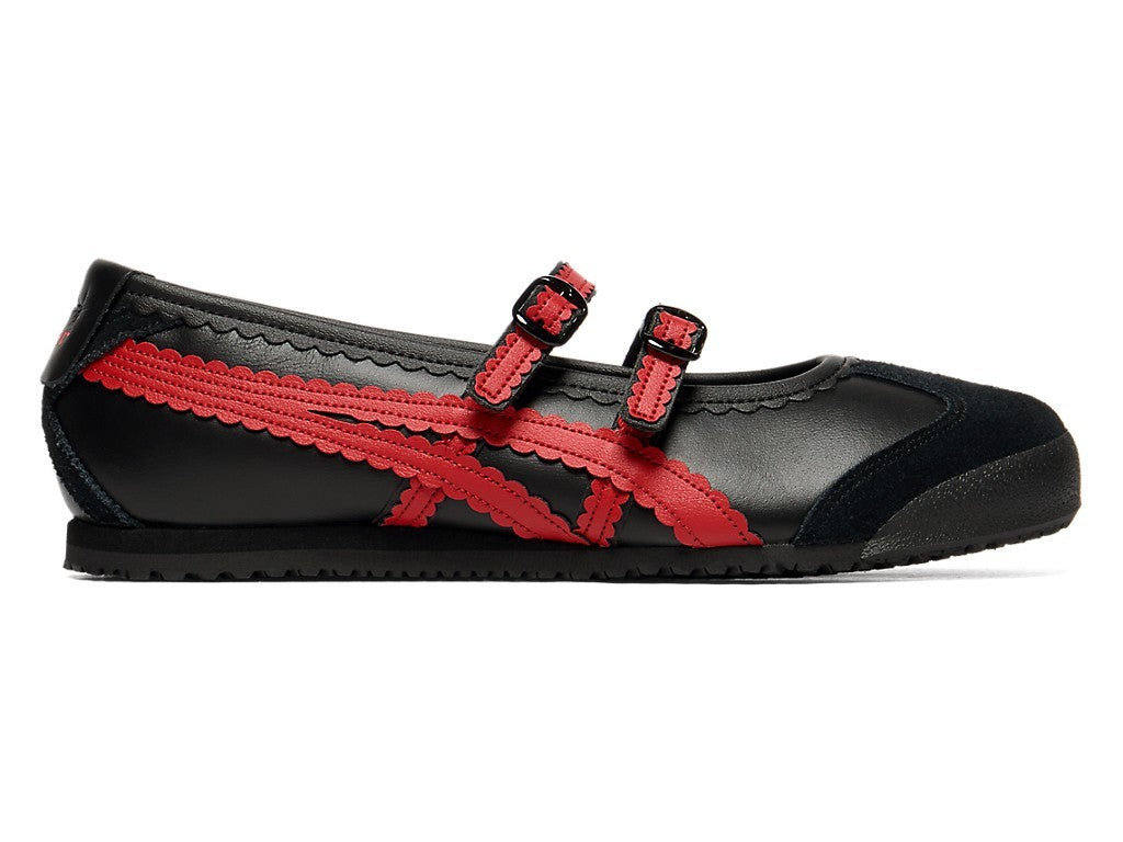 1182A678-002 Onitsuka Tiger Women's Mexico 66 TGRS "Black/Classic Red"