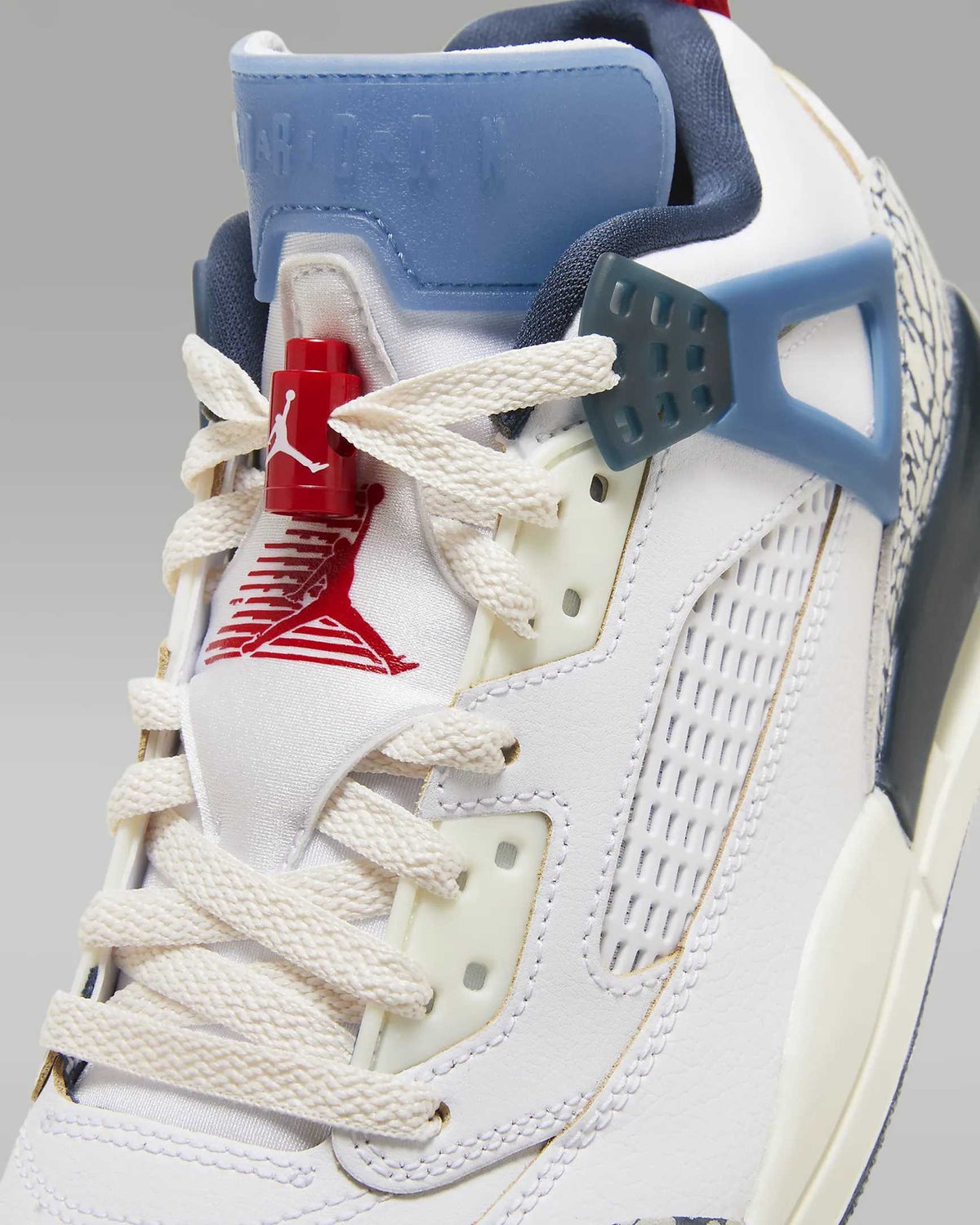 HM3712-164 Nike Jordan Spizike Low White Aegean Storm (Men's)