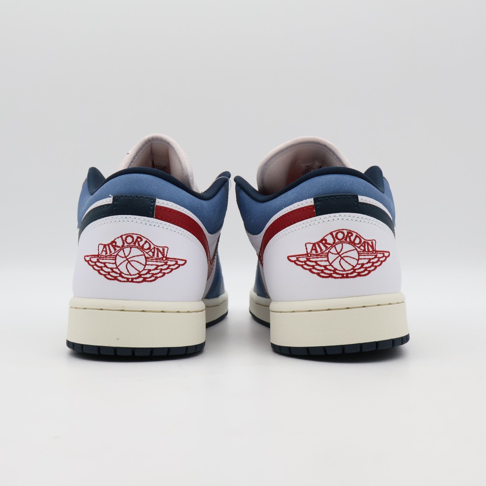 HM3711-144 Nike Air Jordan 1 Low White Aegean Storm
