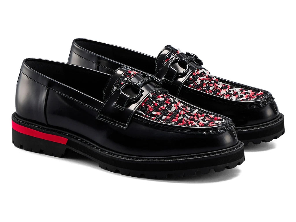 1181A616-008 Onitsuka Tiger Bit Loafer Black Classic Red (Men's)