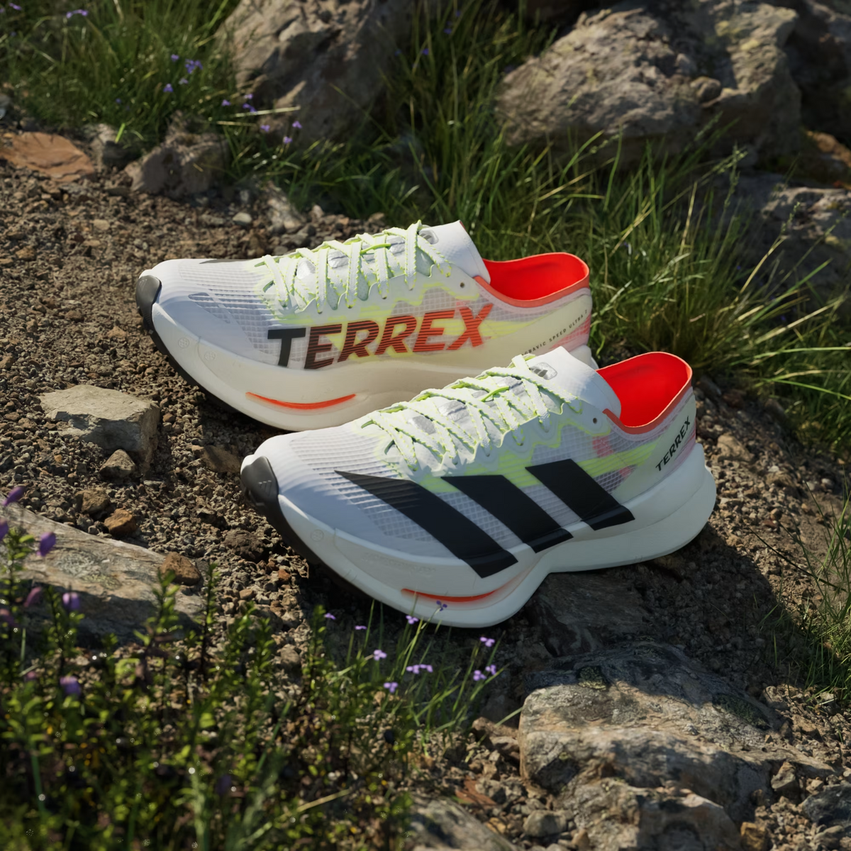 JS3534 adidas Terrex Agravic Speed Ultra 2 Trail Running Cloud White (Men's)