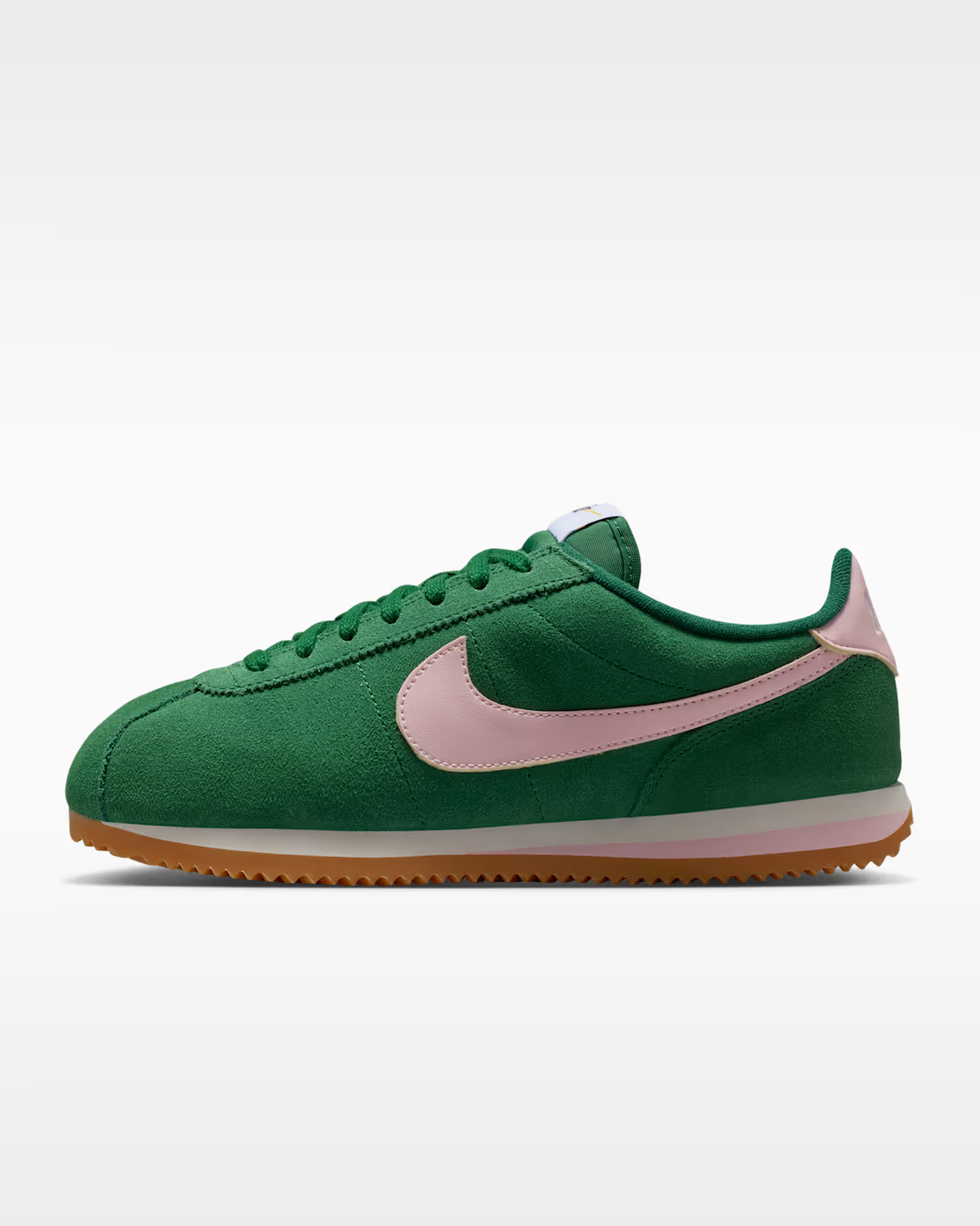 IB1857-301 Nike Cortez Sport Green Sail Gum Light Brown Pink Foam (Women's)