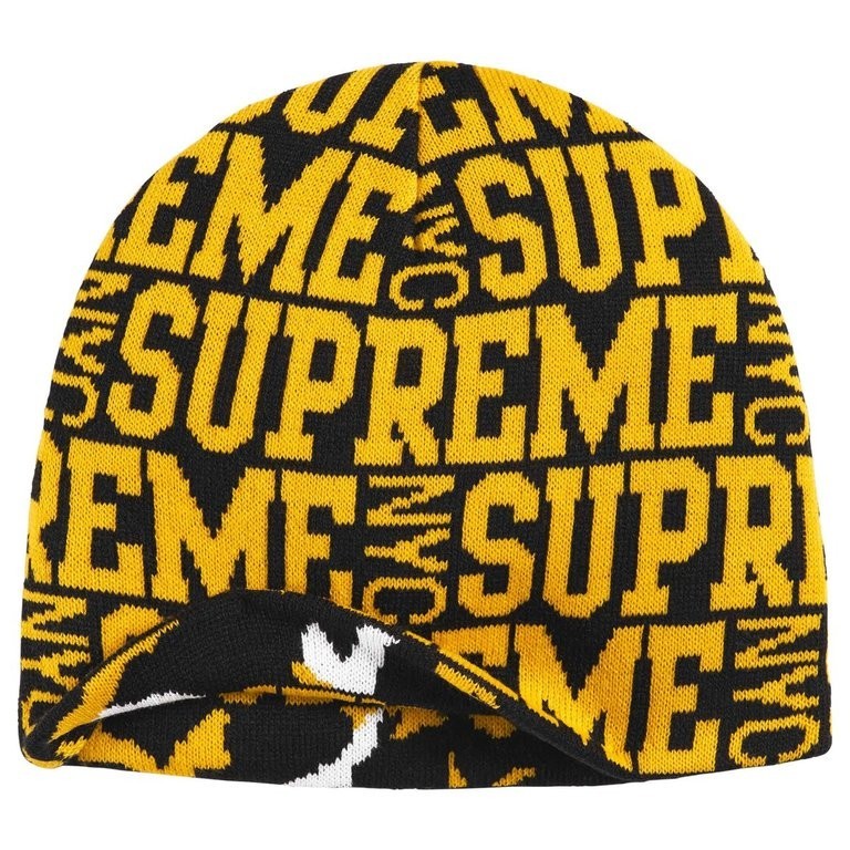 Supreme Reversible Camo Beanie Black