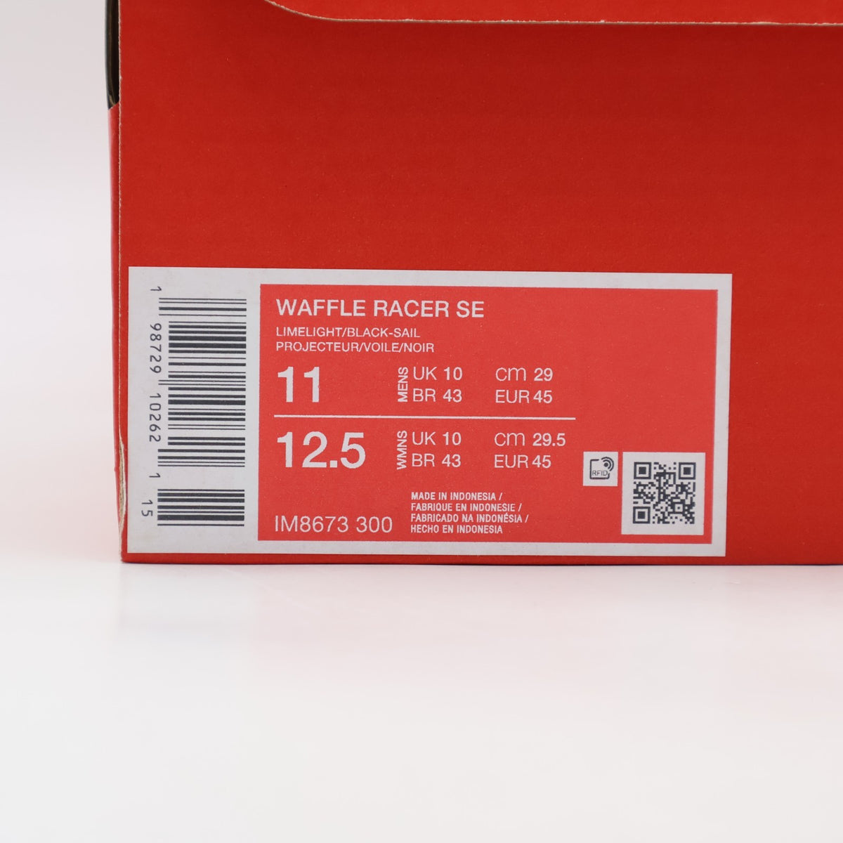 IM8673-300 Nike Waffle Racer SE "Limelight/Black"