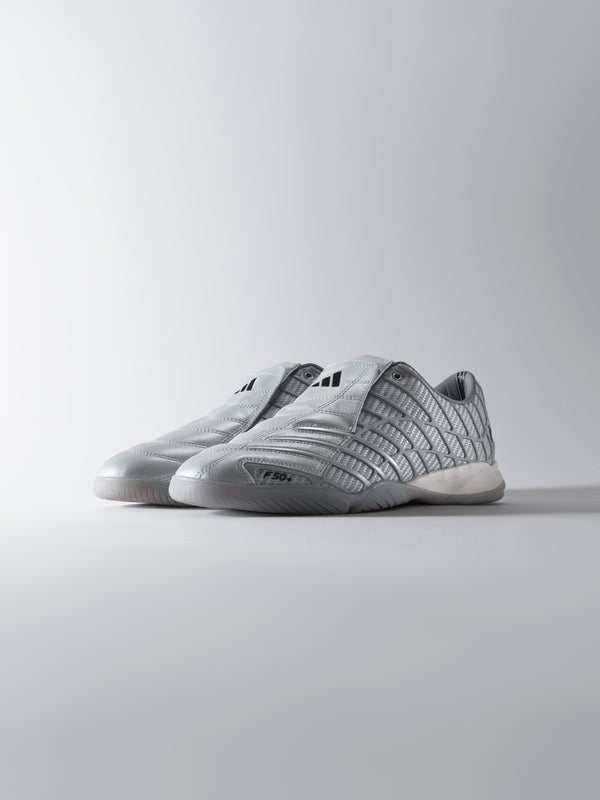 HQ9242 adidas F50 Sala Silver Metallic Grey Three KITH Exclusive (Men's)