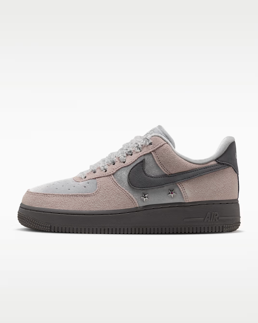IZ6168-001 Nike Air Force 1 '07 Low "Metallic Silver/Pencil Point" (Women's)