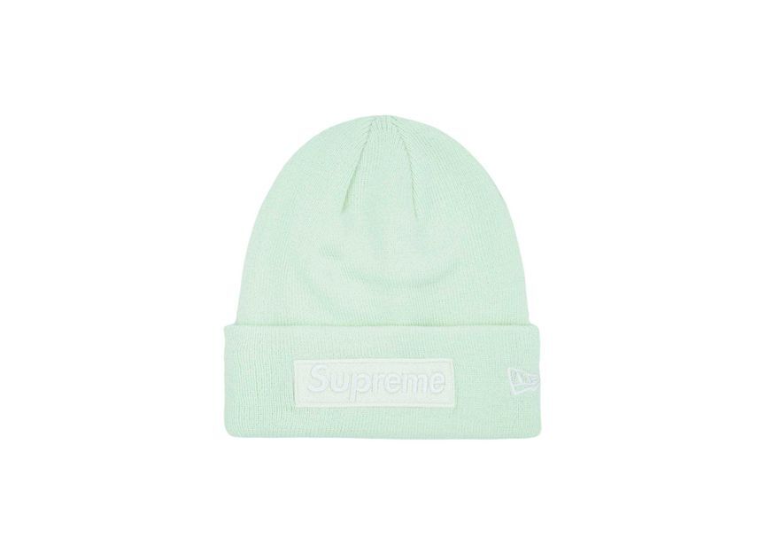 Supreme New Era Box Logo Beanie Light Green (23FW)