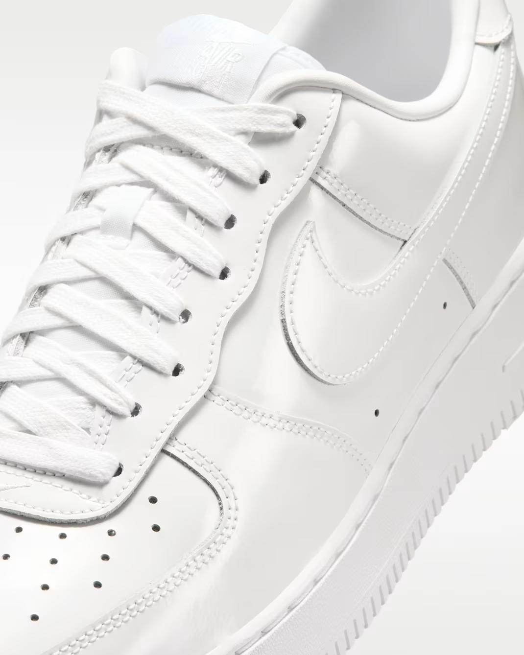IV2857-100 Nike Air Force 1 '07 Patent Leather Triple White (Men's)