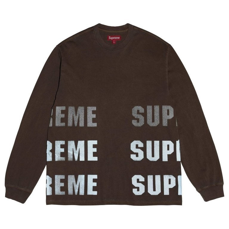 Supreme Reflective L/S Top Brown