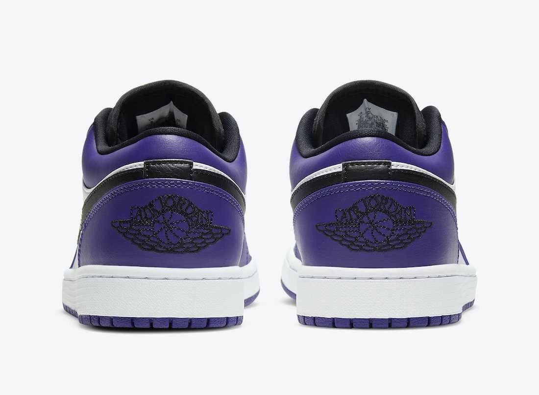 553558-500 Nike Air Jordan 1 Low "Court Purple" (Men's)