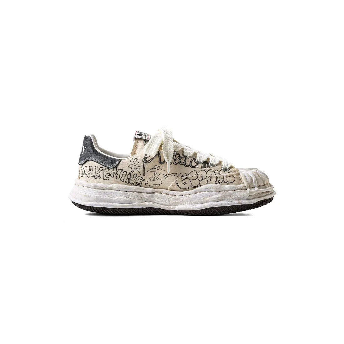 A16FW730-WHITE Maison MIHARA YASUHIRO BLAKEY original sole graffiti (Men's)