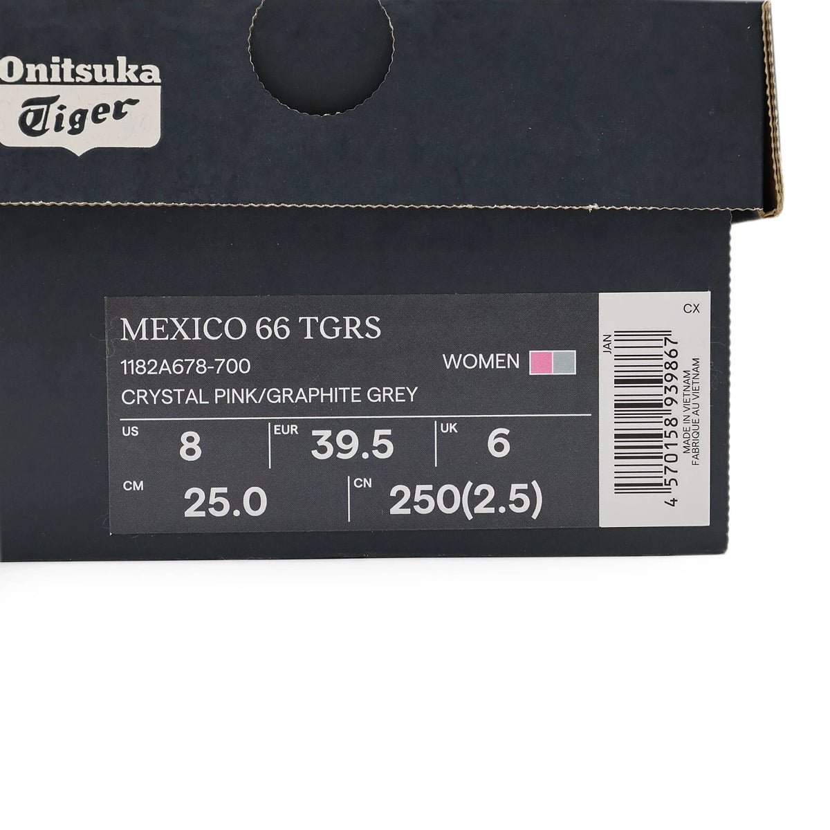 1182A678-700 Onitsuka Tiger Mexico 66 TGRS Crystal Pink Graphite Grey (Women's)