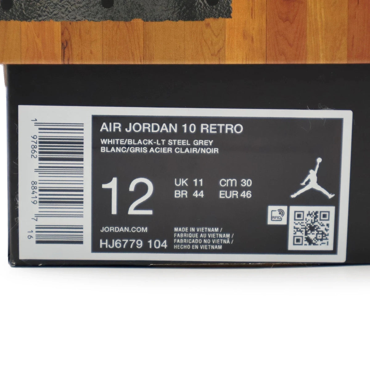 HJ6779-104 Nike Air Jordan 10 OG Steel (2025) (Men's)