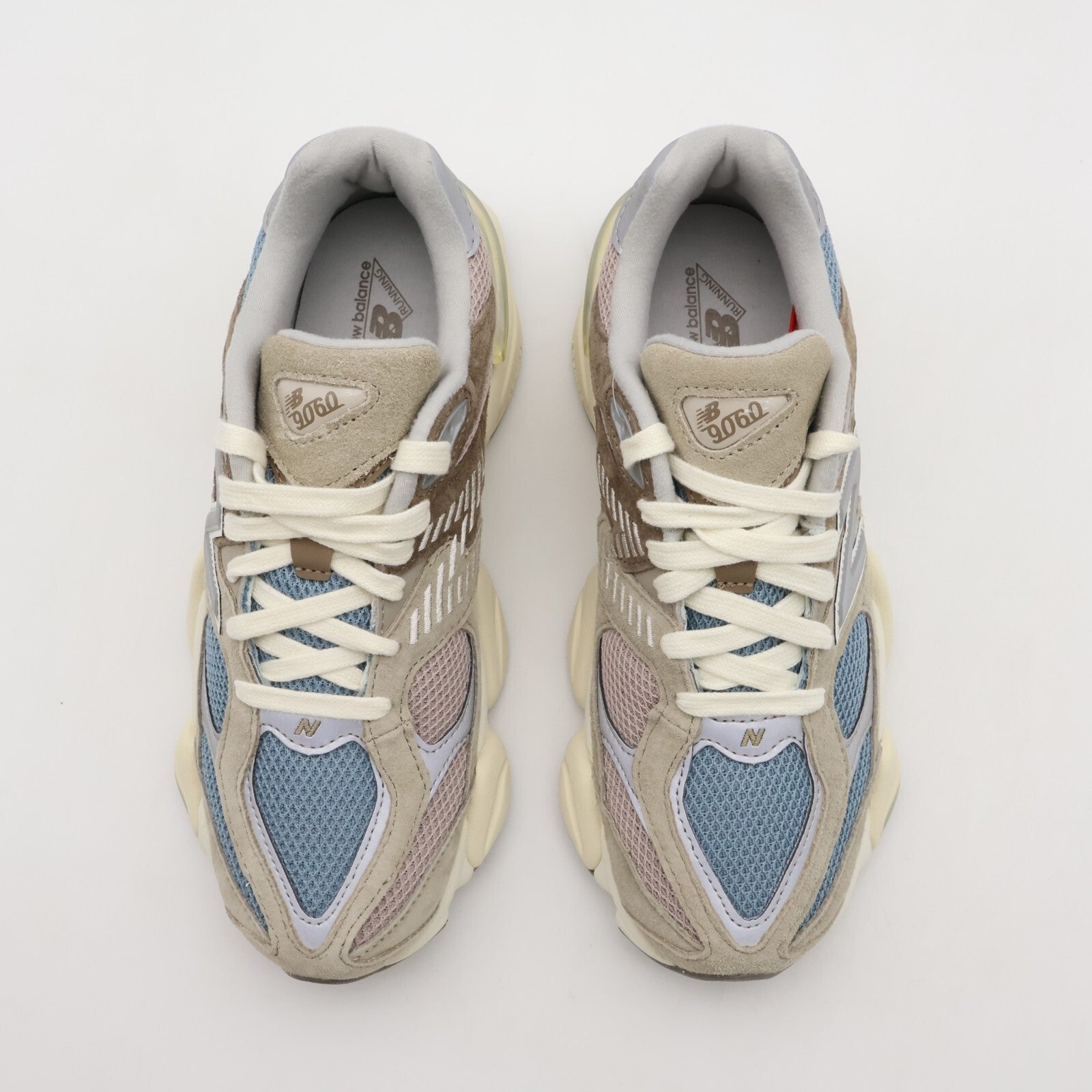 U9060MUS New Balance 9060 Sea Salt Blue Mushroom Aluminum Cyclone