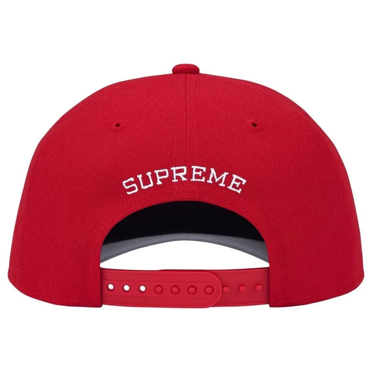 Supreme Gothic Outline Adjustable New Era Red