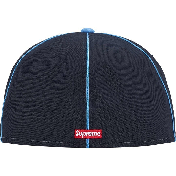Supreme Piping Script Logo New Era Navy