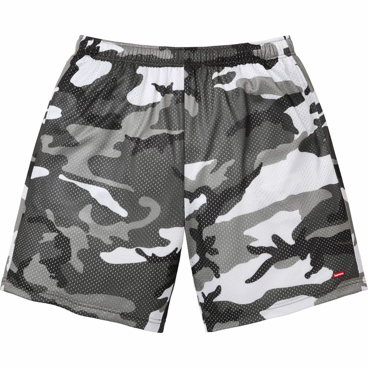 Supreme Small Box Baggy Mesh Short Snow Camo