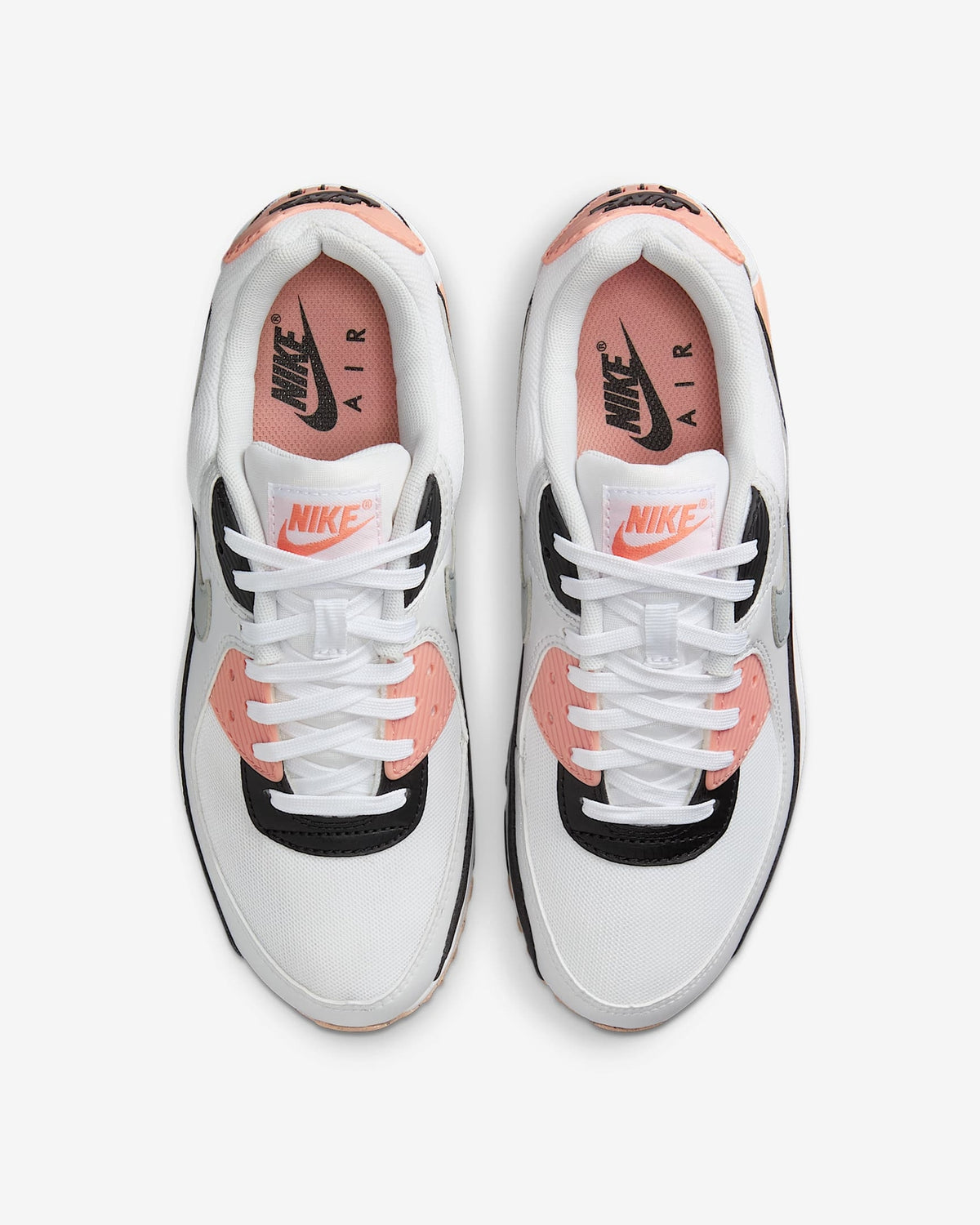 DH8010-109 Nike Air Max 90 White Black Photon Dust Wolf Grey (Women's)