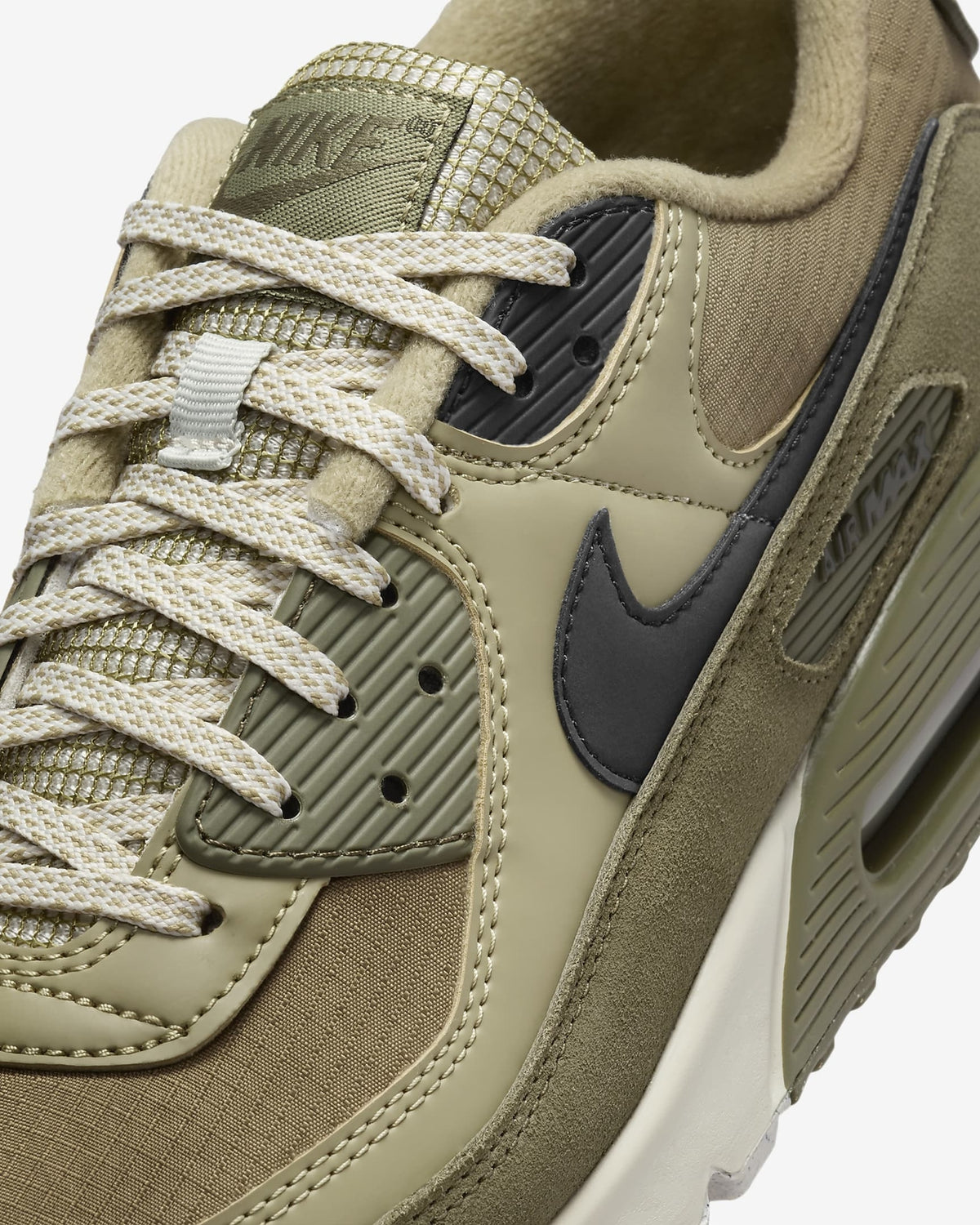 FB9657-200 Nike Air Max 90 Neutral Medium Olive Light Bone Black (Men's)