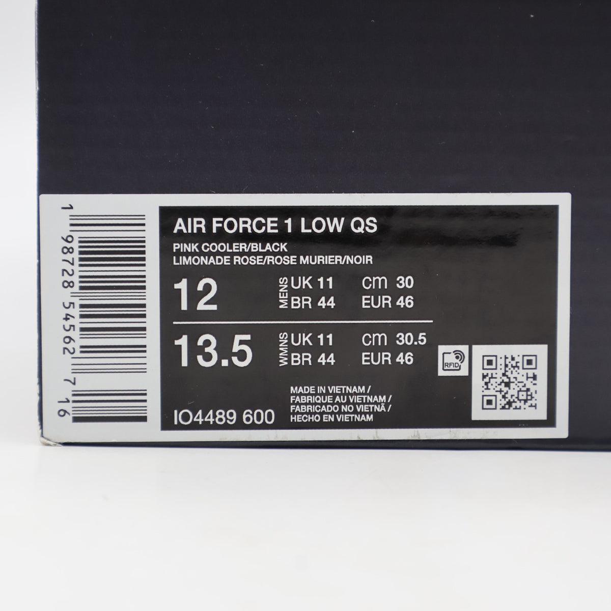 IO4489-600 Nike Air Force 1 Low Pink Cooler Mulberry Rose (Men's)