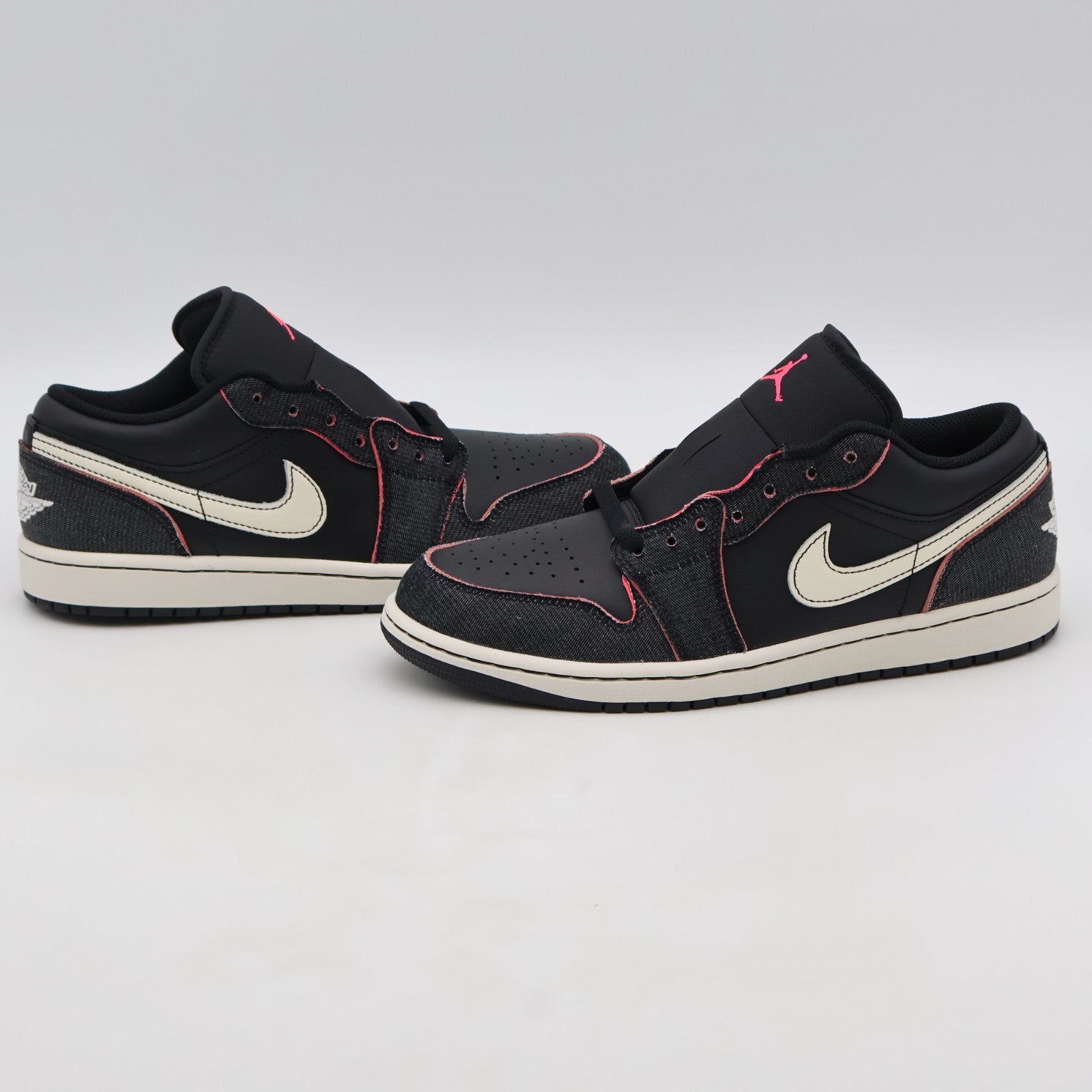 IR0842-010 Nike Air Jordan 1 Low Black Denim (Men's)