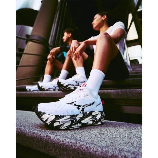 J1GU262381 Mizuno Wave Rider 30 "White/Black/Red"