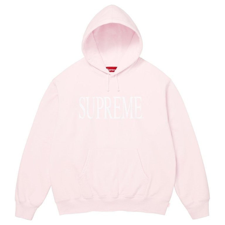 Supreme Capital Hooded Sweatshirt Pale Pink