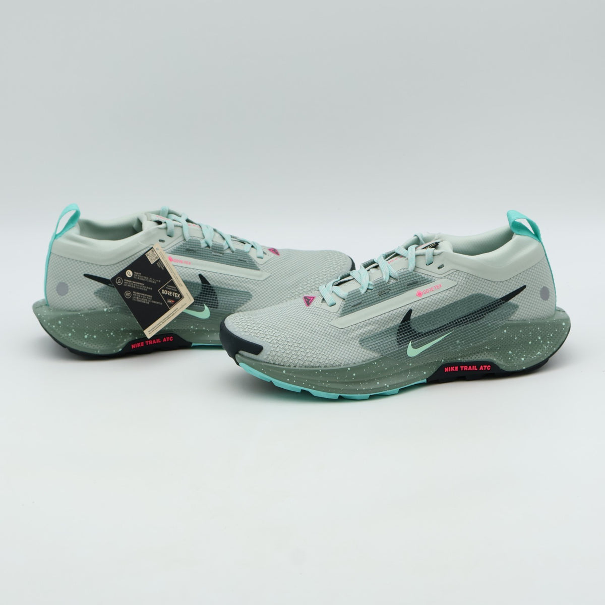 FQ0908-013 Nike Pegasus Trail 5 GORE-TEX Light Silver Clay Green Mint Foam (Men'