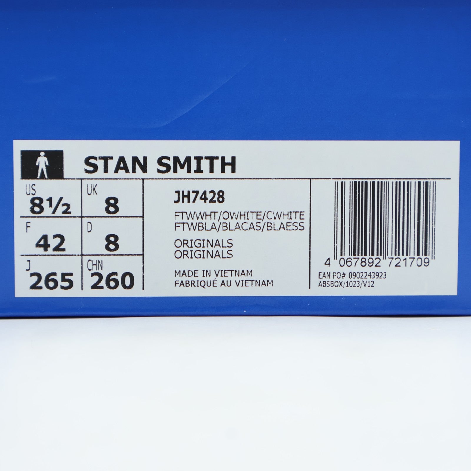 JH7428 adidas Stan Smith "Cloud White/Off White" (Men's)