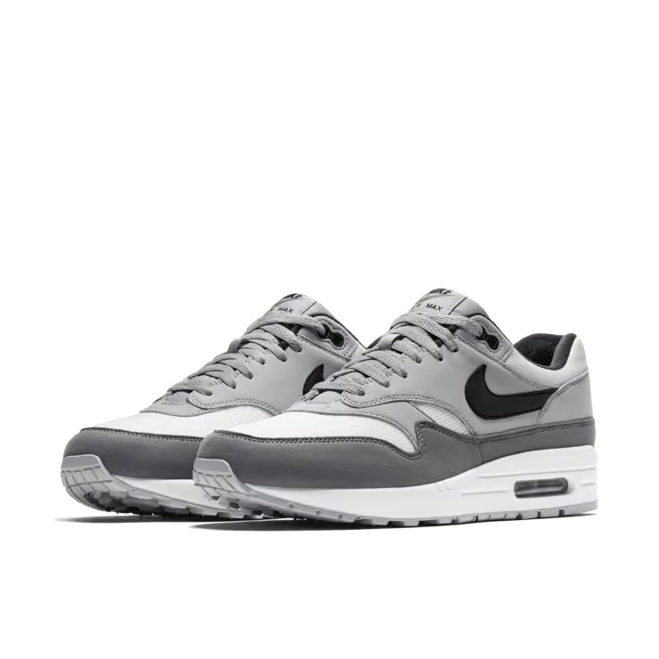 AH8145-101 Nike Air Max 1 "White/Black/Wolf Grey" (Men's)